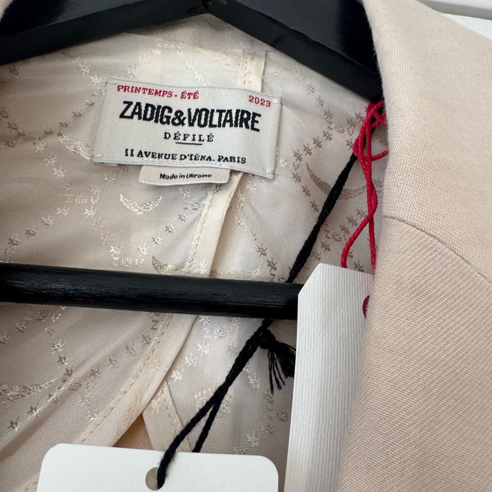 Zadig & Voltaire Light Tan Blazer - Picture 2 of 6
